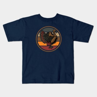 Thanksgiving Turkey Retro Vintage Kids T-Shirt